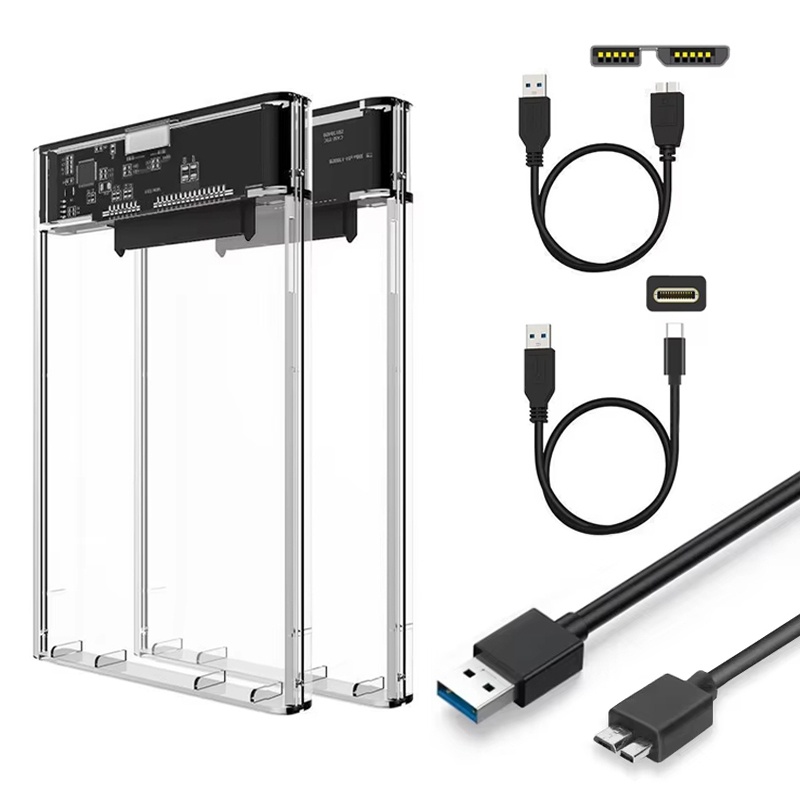 Portable Ssd Enclosure - SATA - Type C Şeffaf 2.5