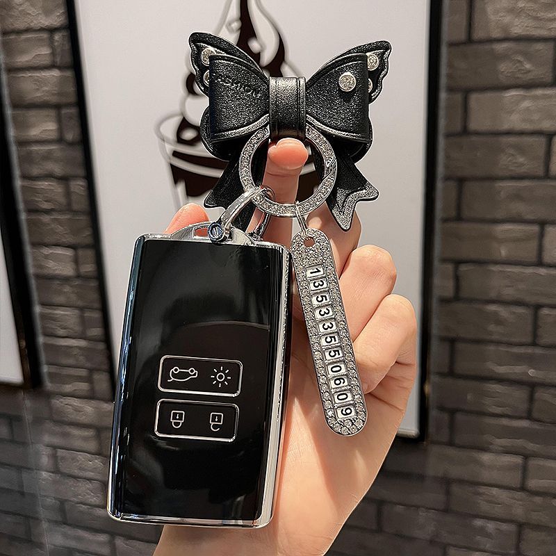 Tech Keychain Accessories - Araba anahtarı durum kılıfı Renault Megane