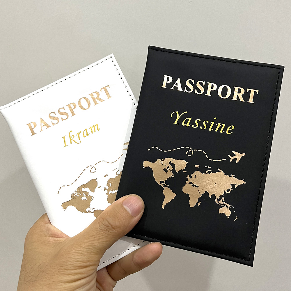 Tech Accessories Travel - Yeni sevimli kişiselleştirilmiş pasaport kapağı düzlem