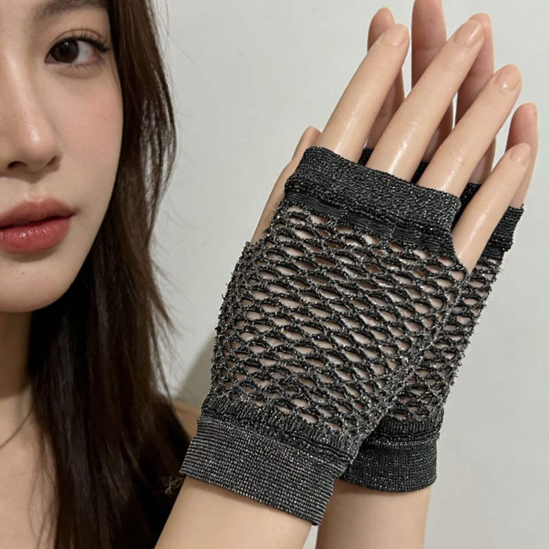Tech Girl Accessories - Tırnak Teknisyeni Fotoğraf Prop Punk Fishnet