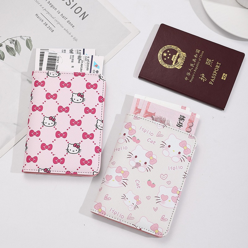Tech Accessories Travel - Hello Kitty Kadın Pasaport Kapağı PU