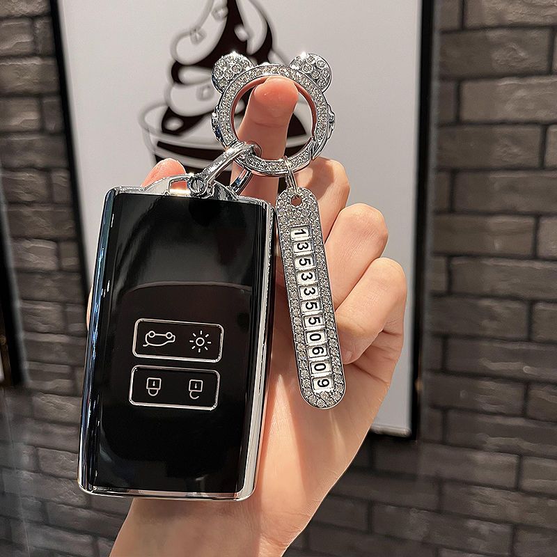 Tech Keychain Accessories - Araba anahtarı durum kılıfı Renault Megane