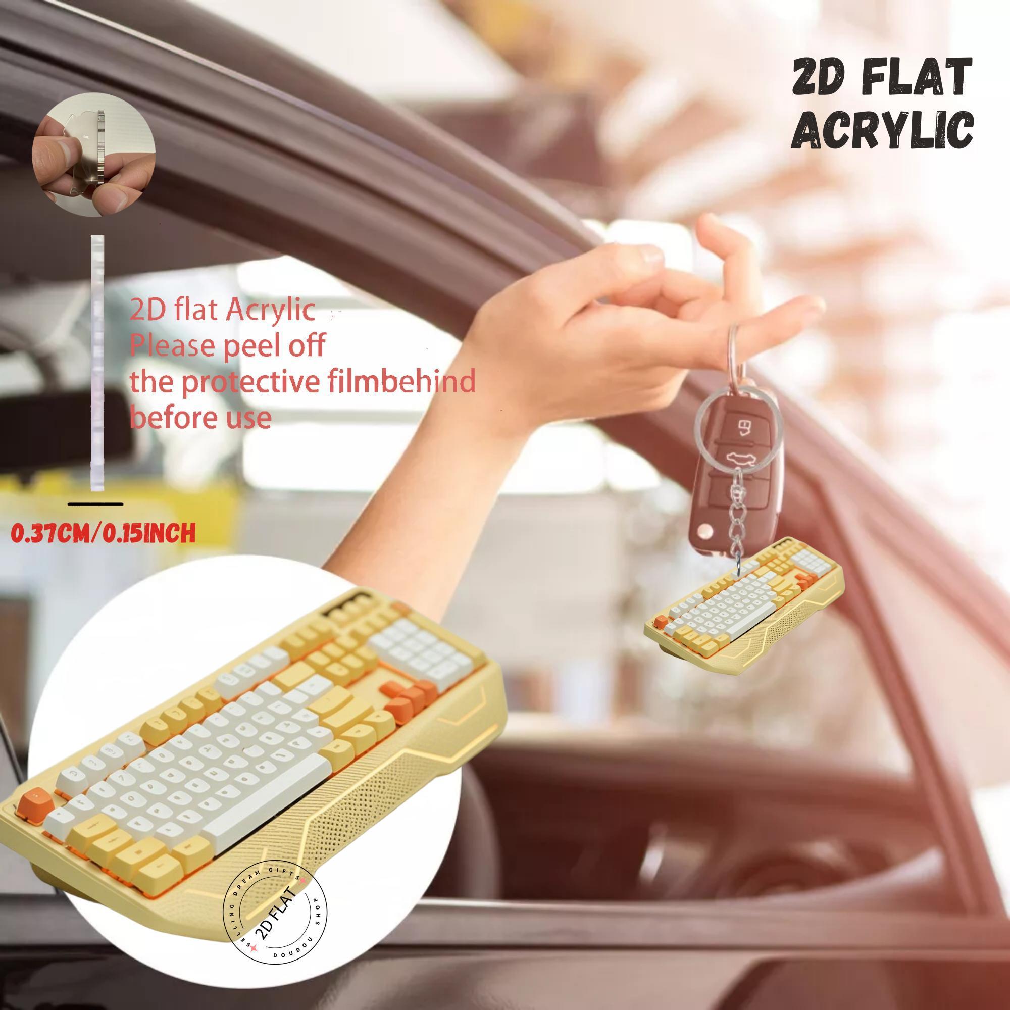 2D Klavye Akrilik Anahtarlık S - Tech Keychain Accessories incelemesi ve fiyatı