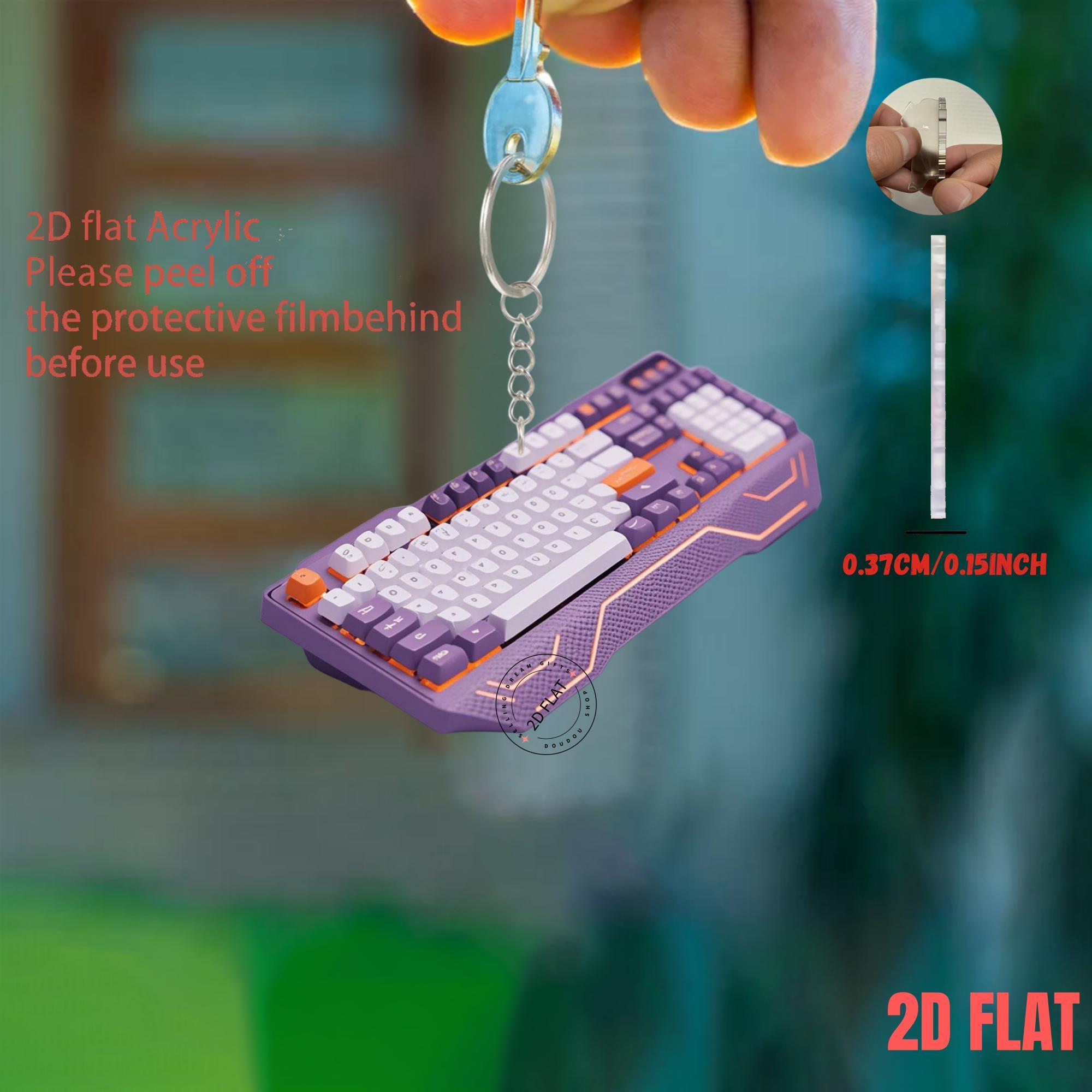 2D Klavye Akrilik Anahtarlık S - Tech Keychain Accessories incelemesi ve fiyatı