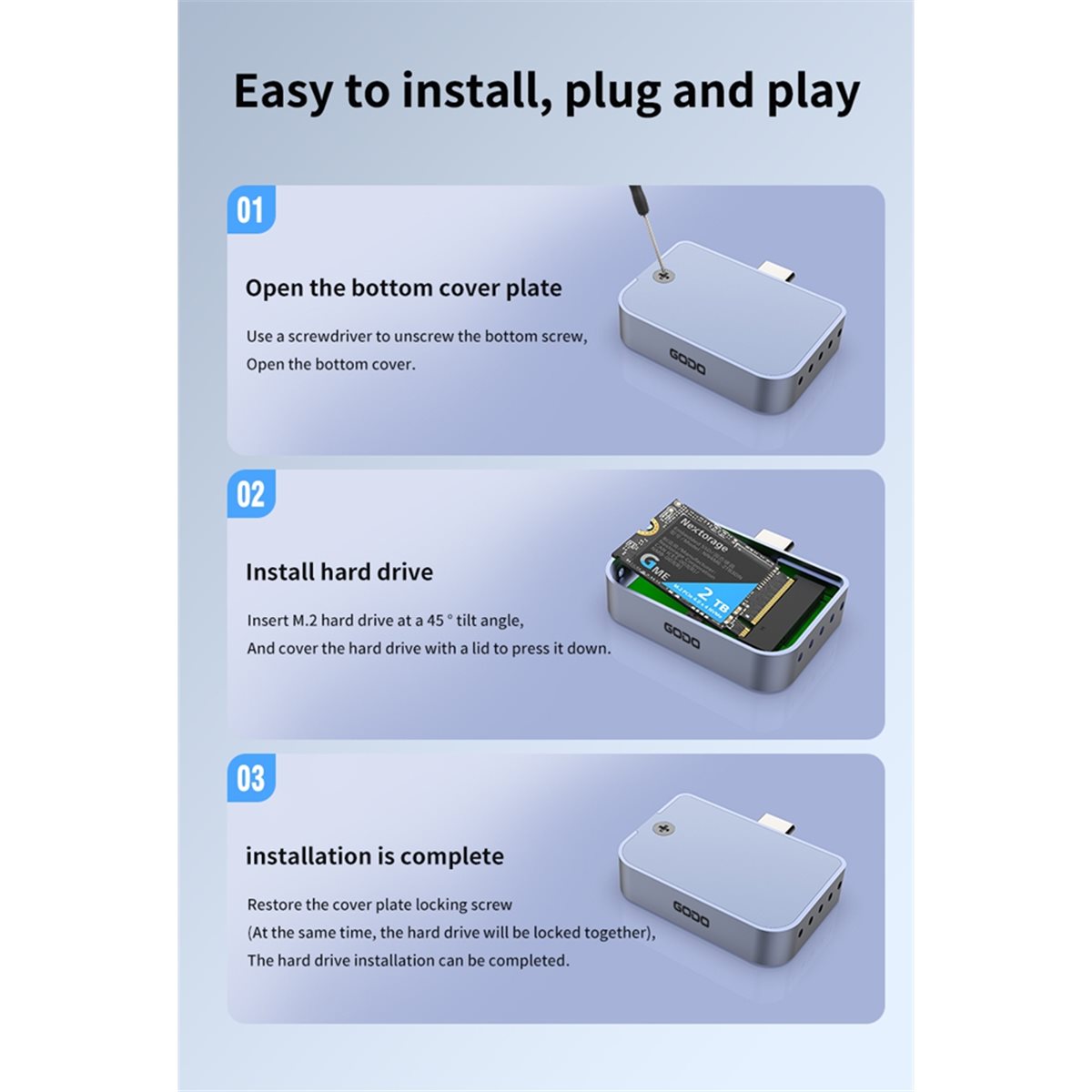 SWXF 2230 Tip-C USB M.2 NVMe S - Portable Ssd Enclosure incelemesi ve fiyatı